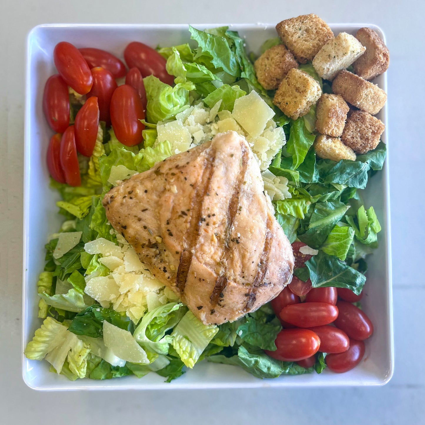 Caesar Salad with Salmon