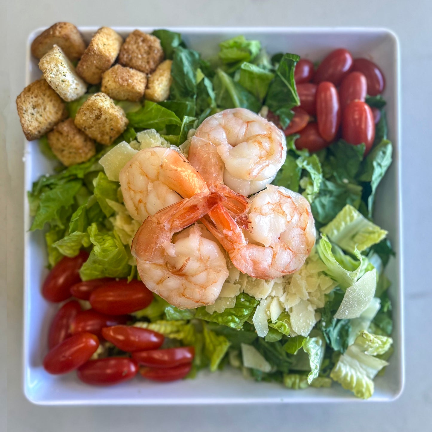 Caesar Salad with Shrimp